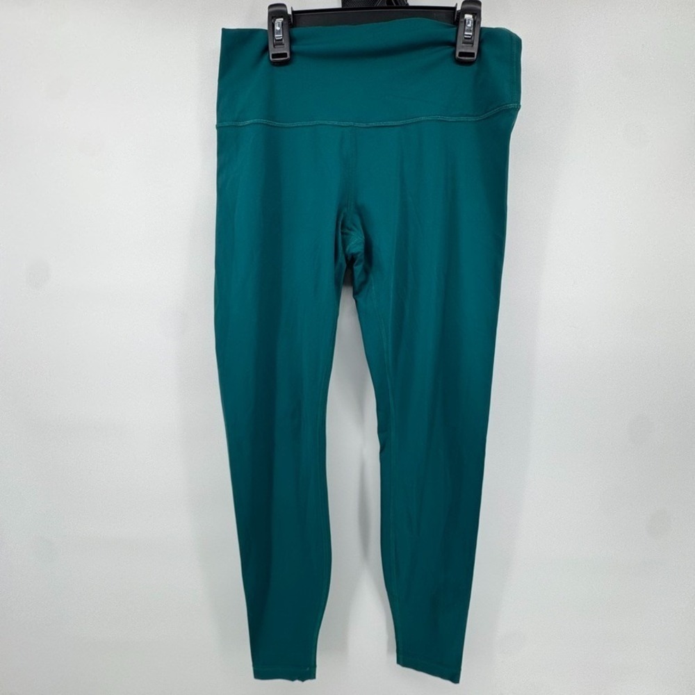 Lululemon Align Leggings Size 10 Ribbed Teal High Rise 28" Inseam